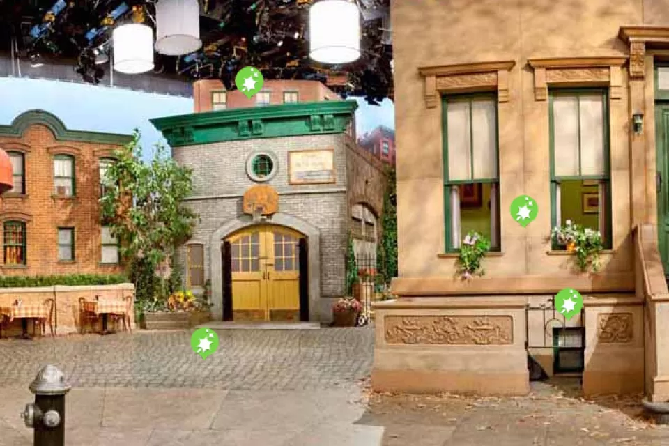 The set of the television show Sesame Street